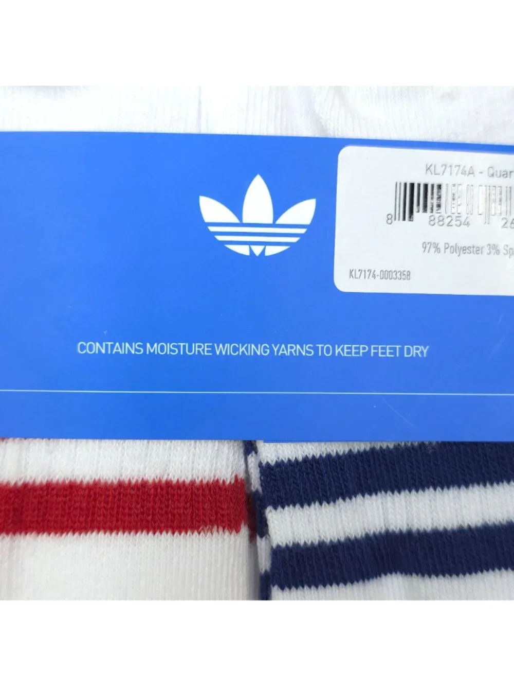 Adidas Mens Cushioned Quarter Socks 6-Pack Large Moisture-Wicking Show Size 8-12